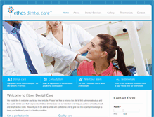 Tablet Screenshot of ethosdental.co.uk