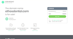 Desktop Screenshot of ethosdental.com