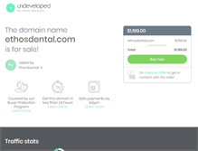Tablet Screenshot of ethosdental.com